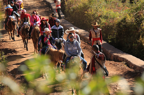 這里交通便利，區(qū)位優(yōu)越，境內(nèi)擁有高原濕地、茶馬古道、環(huán)湖生態(tài)步道、臥虎山、傳統(tǒng)古村、環(huán)海觀光大道等自然風(fēng)光，以及多彩的納西文化和獨(dú)特的田園風(fēng)光，是一個(gè)以自然資源和文化資源為主要特色的旅游名村。